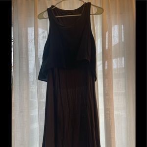 All Saints 2 in 1 Black Dress Cotton Comfy Size Small